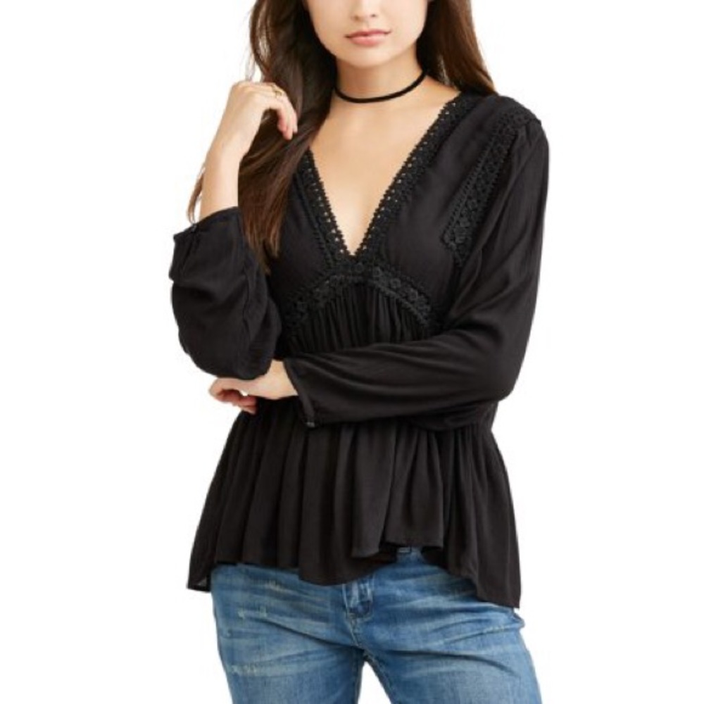 Crochet Trim Blouse